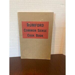 Vintage 1930’s “Rumford Common Sense Cook Book” paperback